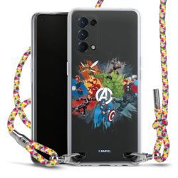 New Carry Case Transparent Stoff colourful/silber