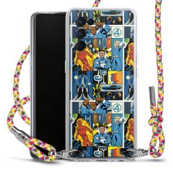 New Carry Case Transparent Stoff colourful/silber