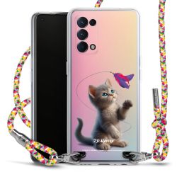 New Carry Case Transparent Stoff colourful/silber