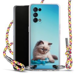 New Carry Case Transparent Stoff colourful/silber