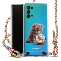 New Carry Case Transparent Stoff colourful/silber