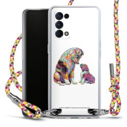 New Carry Case Transparent Stoff colourful/silber