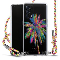 New Carry Case Transparent Stoff colourful/silber