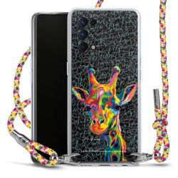 New Carry Case Transparent Stoff colourful/silber