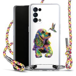 New Carry Case Transparent Stoff colourful/silber