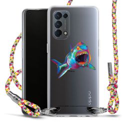 New Carry Case Transparent Stoff colourful/silber