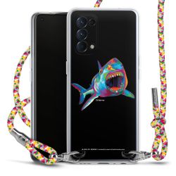 New Carry Case Transparent Stoff colourful/silber