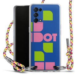 New Carry Case Transparent Stoff colourful/silber