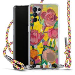 New Carry Case Transparent Stoff colourful/silber