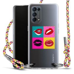 New Carry Case Transparent Stoff colourful/silber