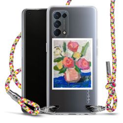 New Carry Case Transparent Stoff colourful/silber