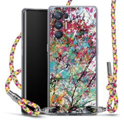 New Carry Case Transparent Stoff colourful/silber