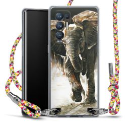 New Carry Case Transparent Stoff colourful/silber