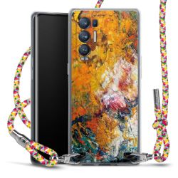 New Carry Case Transparent Stoff colourful/silber