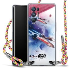 New Carry Case Transparent Stoff colourful/silber