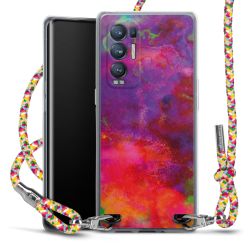 New Carry Case Transparent Stoff colourful/silber