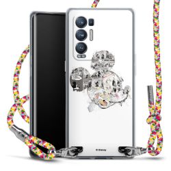 New Carry Case Transparent Stoff colourful/silber