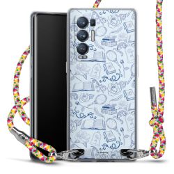 New Carry Case Transparent Stoff colourful/silber