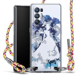 New Carry Case Transparent Stoff colourful/silber