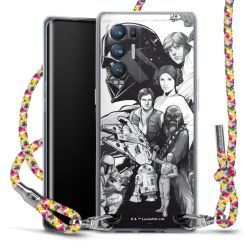 New Carry Case Transparent Stoff colourful/silber