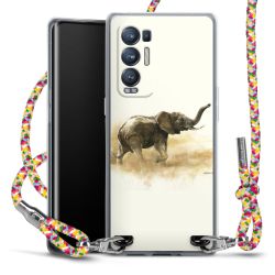 New Carry Case Transparent Stoff colourful/silber