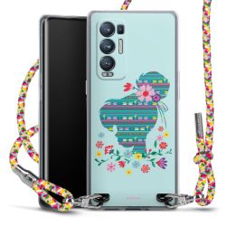 New Carry Case Transparent Stoff colourful/silber