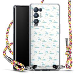 New Carry Case Transparent Stoff colourful/silber