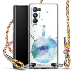 New Carry Case Transparent Stoff colourful/silber