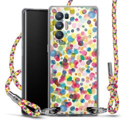 New Carry Case Transparent Stoff colourful/silber