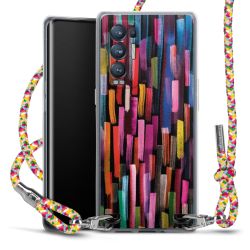 New Carry Case Transparent Stoff colourful/silber