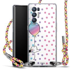 New Carry Case Transparent Stoff colourful/silber