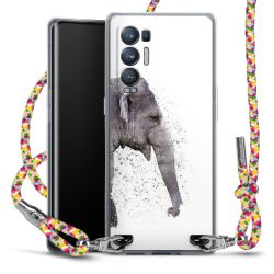 New Carry Case Transparent Stoff colourful/silber