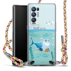 New Carry Case Transparent Stoff colourful/silber