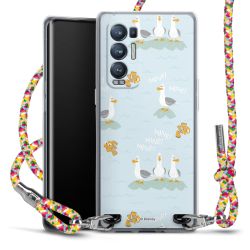 New Carry Case Transparent Stoff colourful/silber