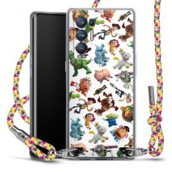 New Carry Case Transparent Stoff colourful/silber