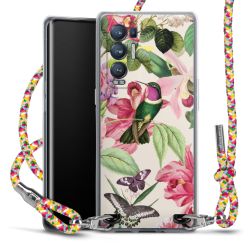 New Carry Case Transparent Stoff colourful/silber