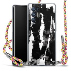 New Carry Case Transparent Stoff colourful/silber