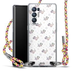 New Carry Case Transparent Stoff colourful/silber