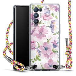 New Carry Case Transparent Stoff colourful/silber