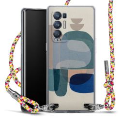 New Carry Case Transparent Stoff colourful/silber