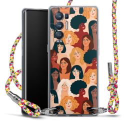 New Carry Case Transparent Stoff colourful/silber