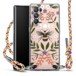 New Carry Case Transparent Stoff colourful/silber