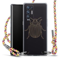 New Carry Case Transparent Stoff colourful/silber