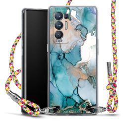 New Carry Case Transparent Stoff colourful/silber