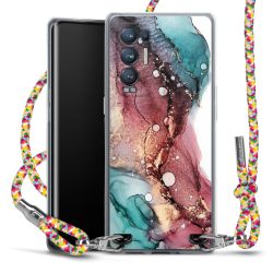 New Carry Case Transparent Stoff colourful/silber