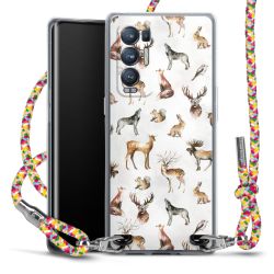 New Carry Case Transparent Stoff colourful/silber