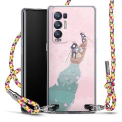 New Carry Case Transparent Stoff colourful/silber