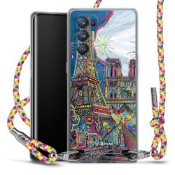 New Carry Case Transparent Stoff colourful/silber