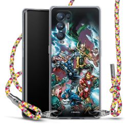 New Carry Case Transparent Stoff colourful/silber