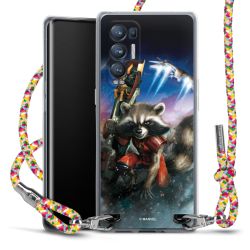 New Carry Case Transparent Stoff colourful/silber